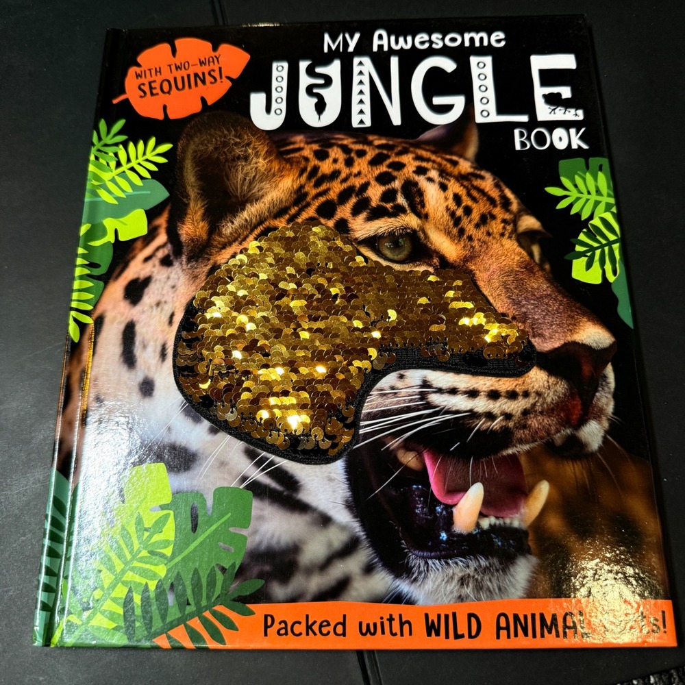 Make Believe Ideas My Awesome Jungle Book Two-Way Sequins Board